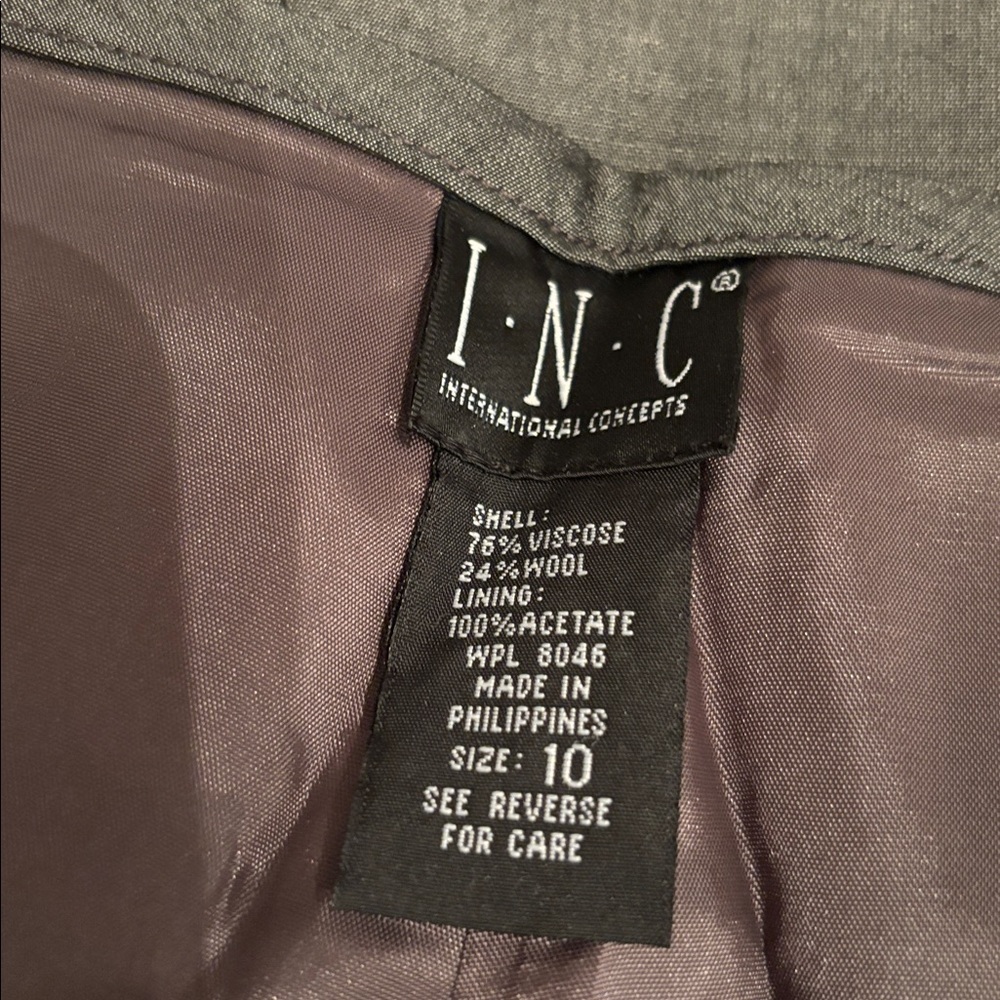 INC 🩶 EUC SLIM FIT DRESSY ANKLE PANTS - Picture 4 of 7